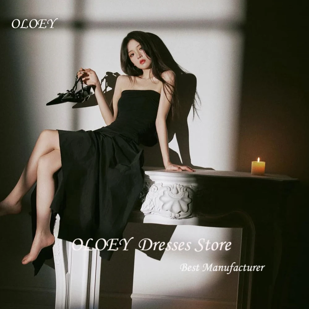 OLOEY Simple Black A Line Korea Wedding Photoshoot Dresses Strapless Customized Bridal Gowns Formal Party Dress
OLOEY Simple Black A Line Korea Wedding Photoshoot Dresses Strapless Customized Bridal Gowns Formal Party Dress