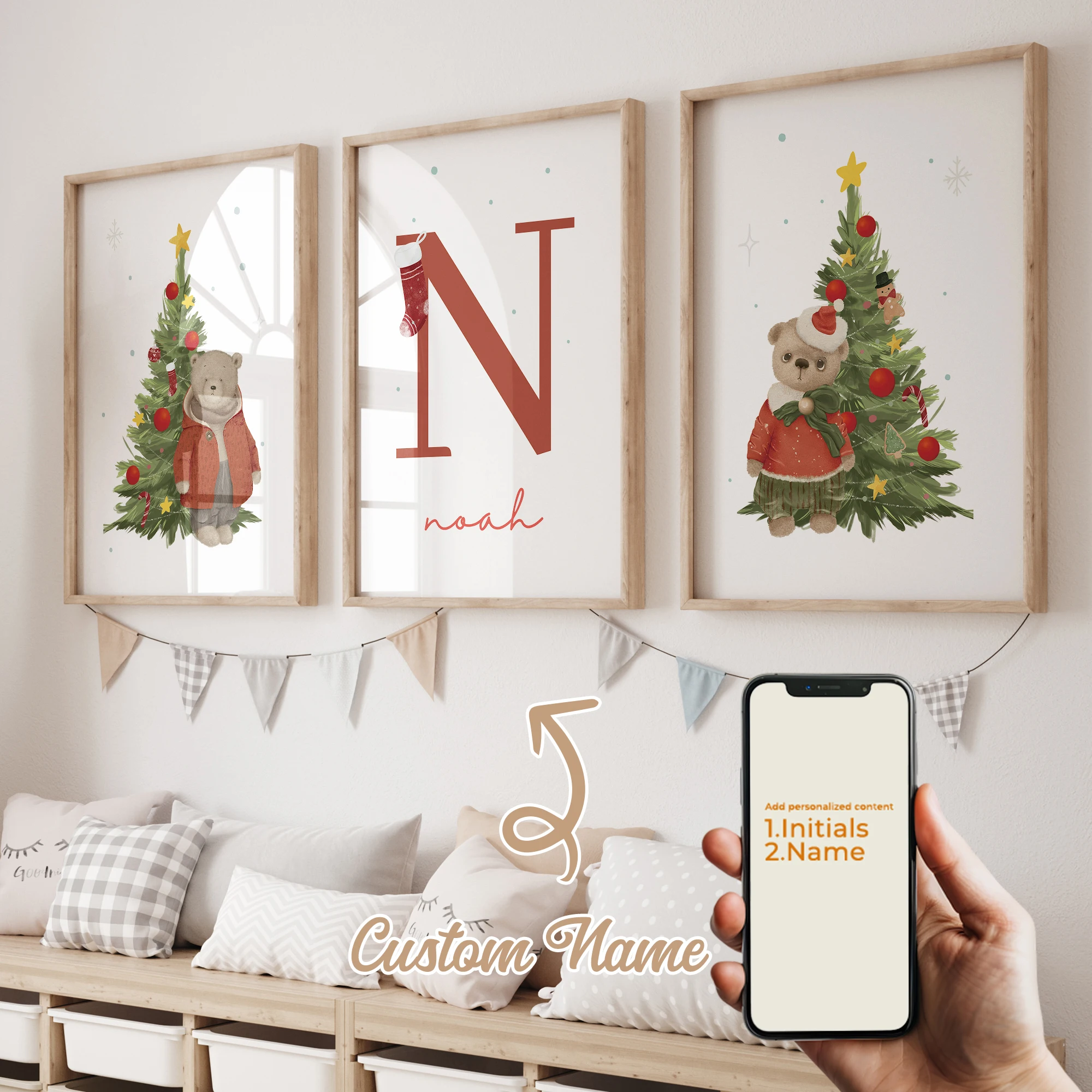 3pcs Personalized Custom Name Cartoon Animal Bear Wall Art Print Picture Canvas Poster Painting For Living Room Home Decor
3pcs Personalized Custom Name Cartoon Animal Bear Wall Art Print Picture Canvas Poster Painting For Living Room Home Decor