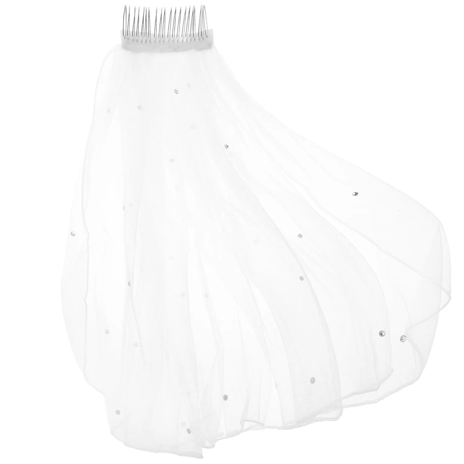 Свадебная короткая фата из белого тюля для невесты, легкая, элегантная, с гребнем, идеальный аксессуар для волос, реквизит для фотосессии
Свадебная короткая фата из белого тюля для невесты, легкая, элегантная, с гребнем, идеальный аксессуар для волос, реквизит для фотосессии