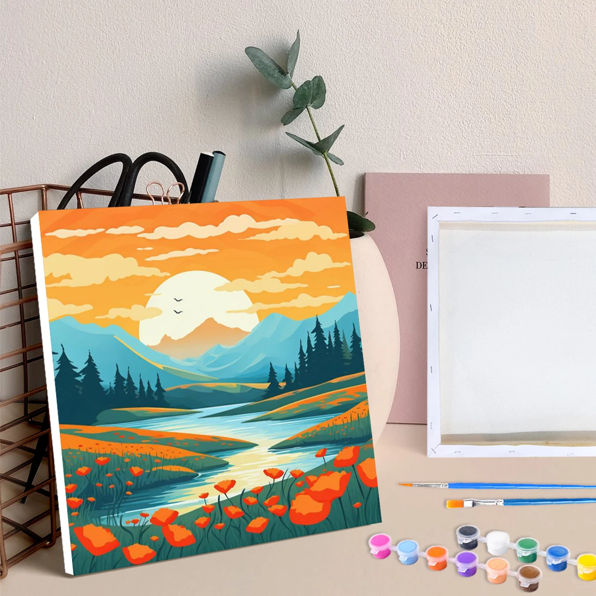 RUOPOTY Diy Paint By Numbers For Starter Kit Cartoon River Sunrise Acrylic Paint By Numbers For Diy Gift With Frame
RUOPOTY Diy Paint By Numbers For Starter Kit Cartoon River Sunrise Acrylic Paint By Numbers For Diy Gift With Frame