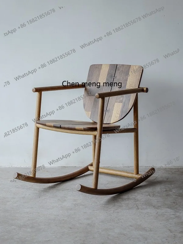 Rocking chair reading living room comfortable sofa chair Nordic modern simple solid wood design sense
Rocking chair reading living room comfortable sofa chair Nordic modern simple solid wood design sense