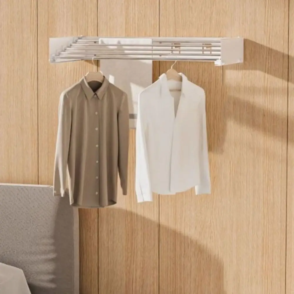 Carbon Steel Invisible Clothes Drying Rack 60CM 5 Rods Hidden Drying Rack Wall Mounted Large Capacity Clothesline Pole Hanger
Carbon Steel Invisible Clothes Drying Rack 60CM 5 Rods Hidden Drying Rack Wall Mounted Large Capacity Clothesline Pole Hanger