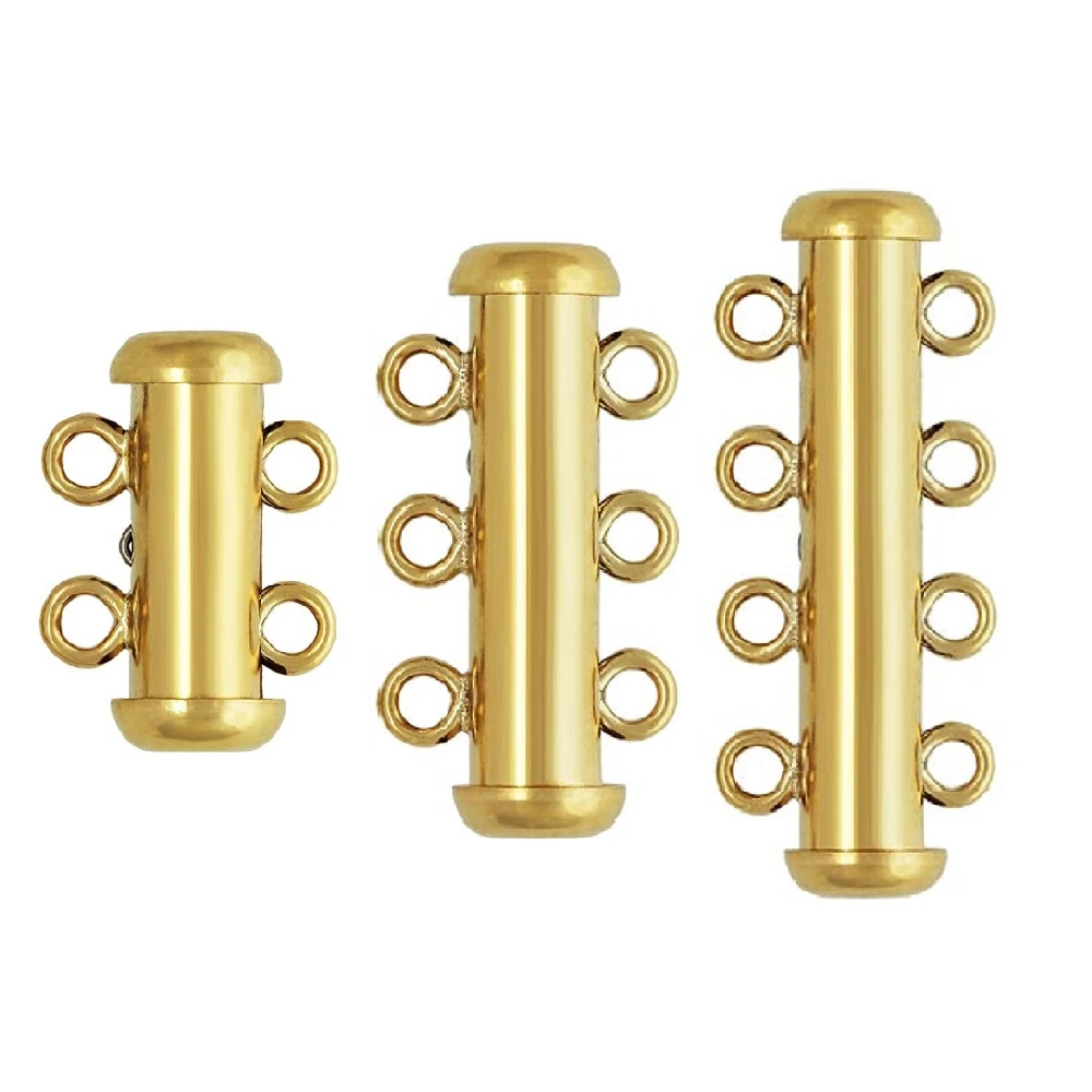 14K Gold Filled Slide Lock Bar Tube Clasp 2 3 4 Rings for Layered Detangler Clasp 1/20 14K
14K Gold Filled Slide Lock Bar Tube Clasp 2 3 4 Rings for Layered Detangler Clasp 1/20 14K