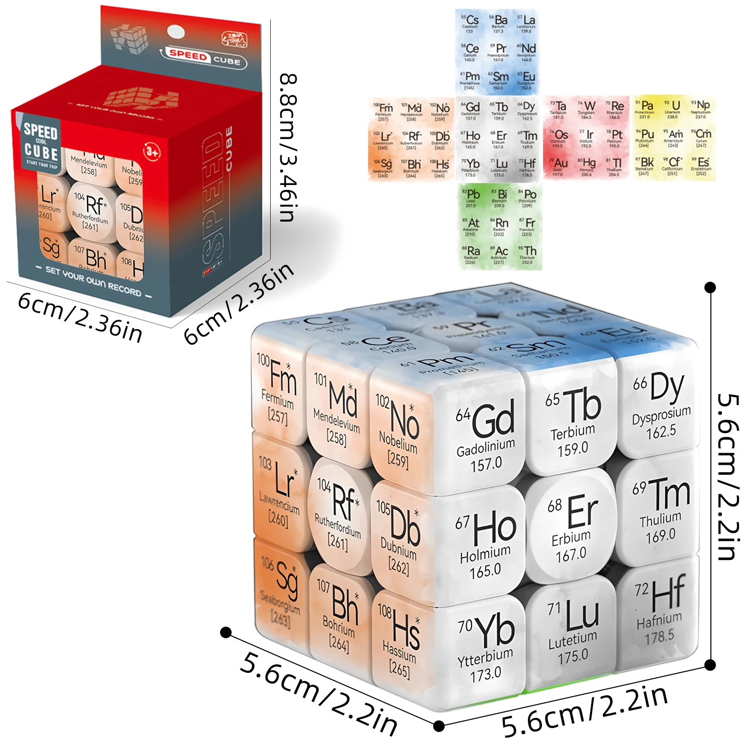 Chemical Elements 3x3 Cube,The Periodic Table Cube,Chemistry Cube 3x3 Speed Cube,Puzzle Magic Cube 3x3x3 Puzzle
Chemical Elements 3x3 Cube,The Periodic Table Cube,Chemistry Cube 3x3 Speed Cube,Puzzle Magic Cube 3x3x3 Puzzle