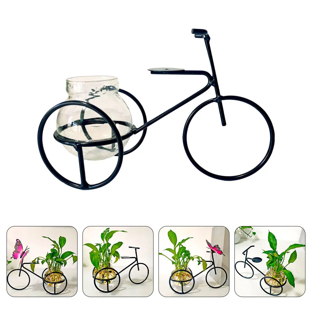 Compact Bicycle Design Flower Vase Clear Glass Decorative Pot for Indoor Adornment Desktop Balcony Plant Hydroponic Container
Compact Bicycle Design Flower Vase Clear Glass Decorative Pot for Indoor Adornment Desktop Balcony Plant Hydroponic Container