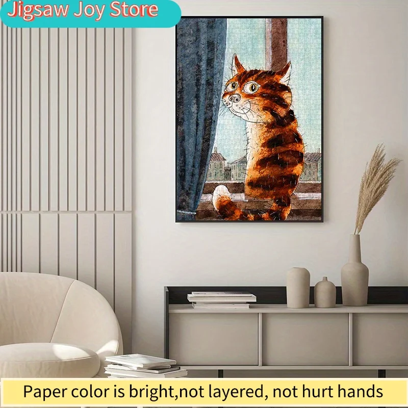 paper puzzle, DIY puzzle (cat view, watercolor style, therapeutic animal puzzle), high-quality white card material, suitable
paper puzzle, DIY puzzle (cat view, watercolor style, therapeutic animal puzzle), high-quality white card material, suitable