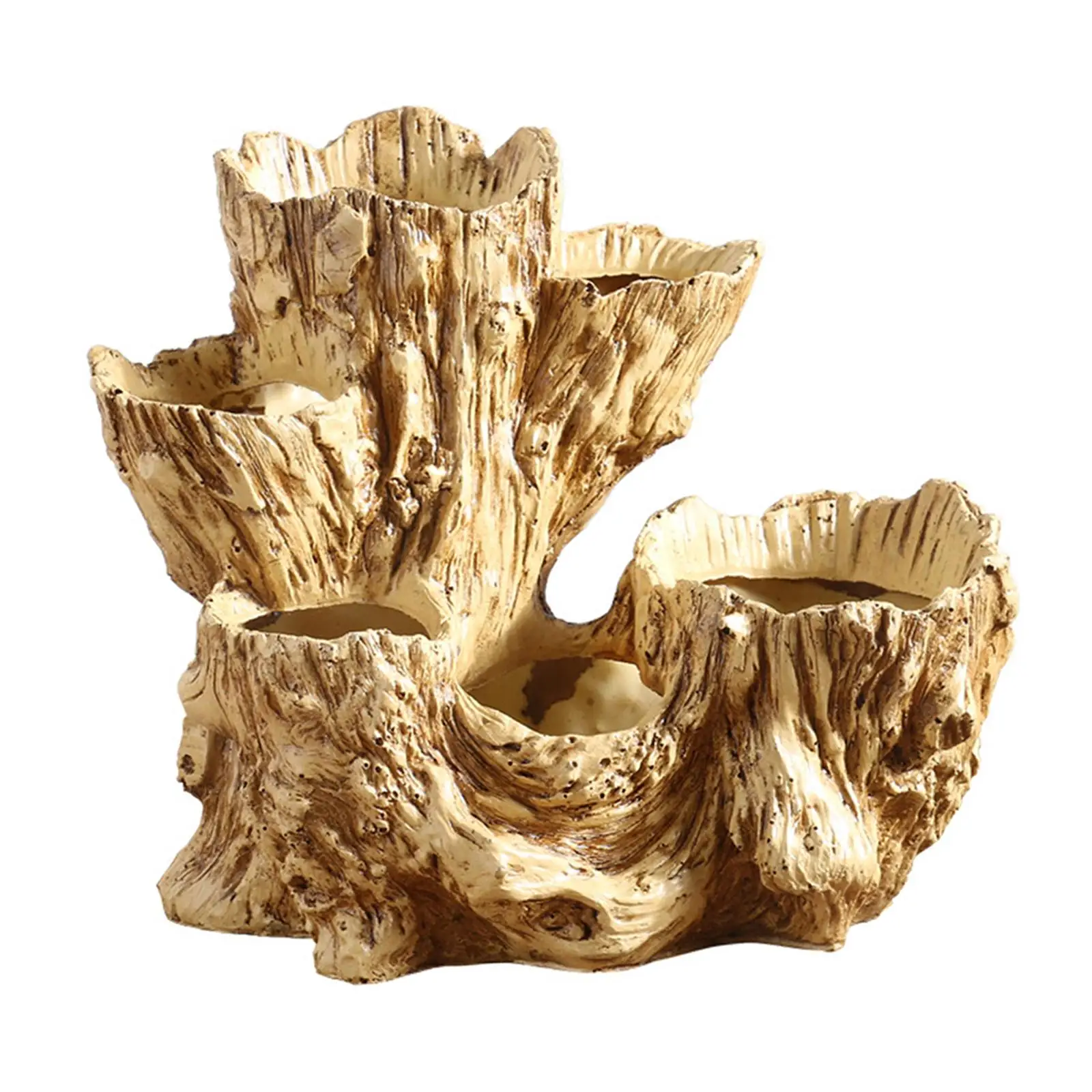 Tree Stump Flower Pot Plant Pot Outdoor Organizer Decorative Planters Resin Ornament Flower Vase for Desk Garden Office Home
Tree Stump Flower Pot Plant Pot Outdoor Organizer Decorative Planters Resin Ornament Flower Vase for Desk Garden Office Home