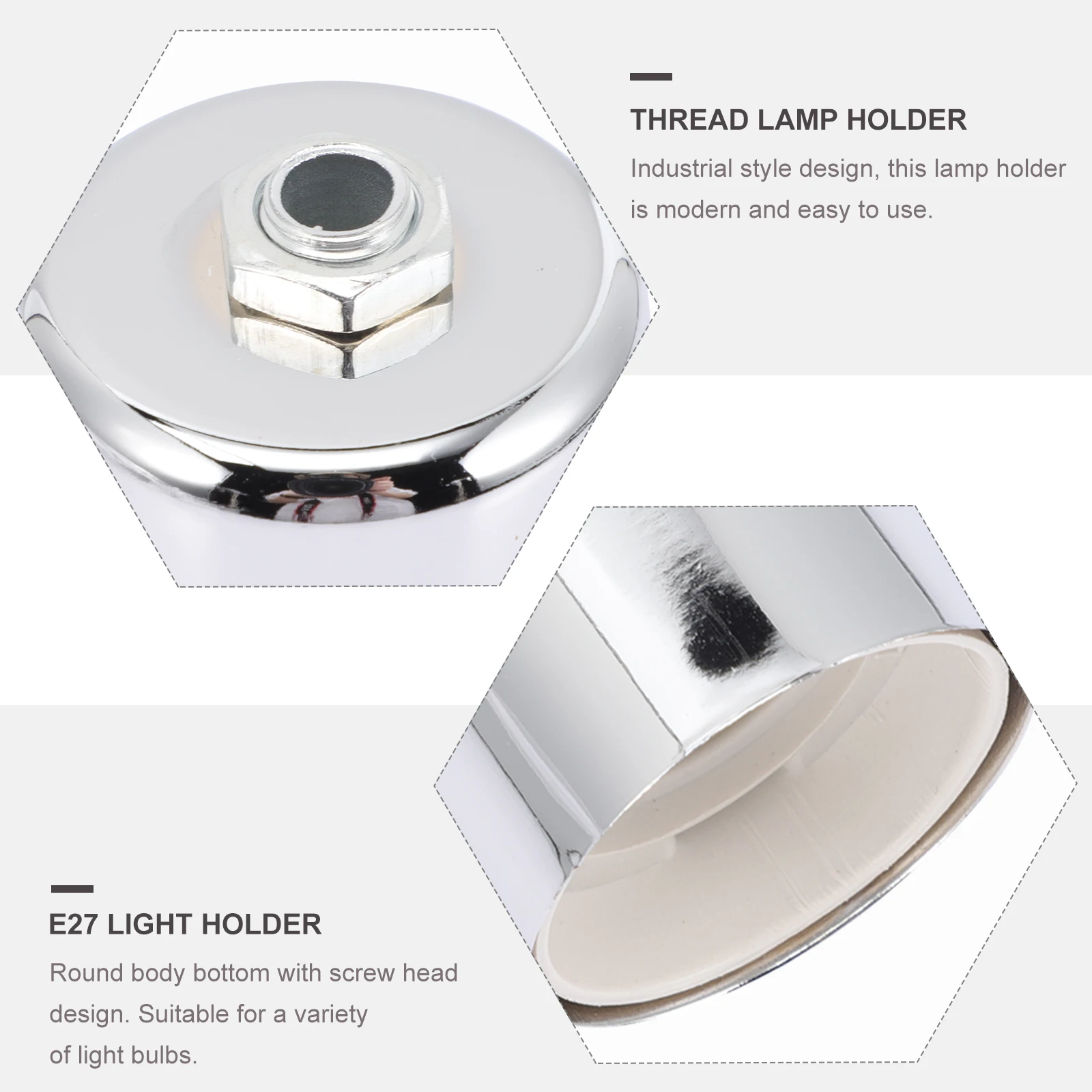 2pcs E27 Screw Lamp Socket Ceiling Light Holder Metal Bulb Adapter Pendant Lamp Thread Holder Compatible With E27 Bulbs
2pcs E27 Screw Lamp Socket Ceiling Light Holder Metal Bulb Adapter Pendant Lamp Thread Holder Compatible With E27 Bulbs