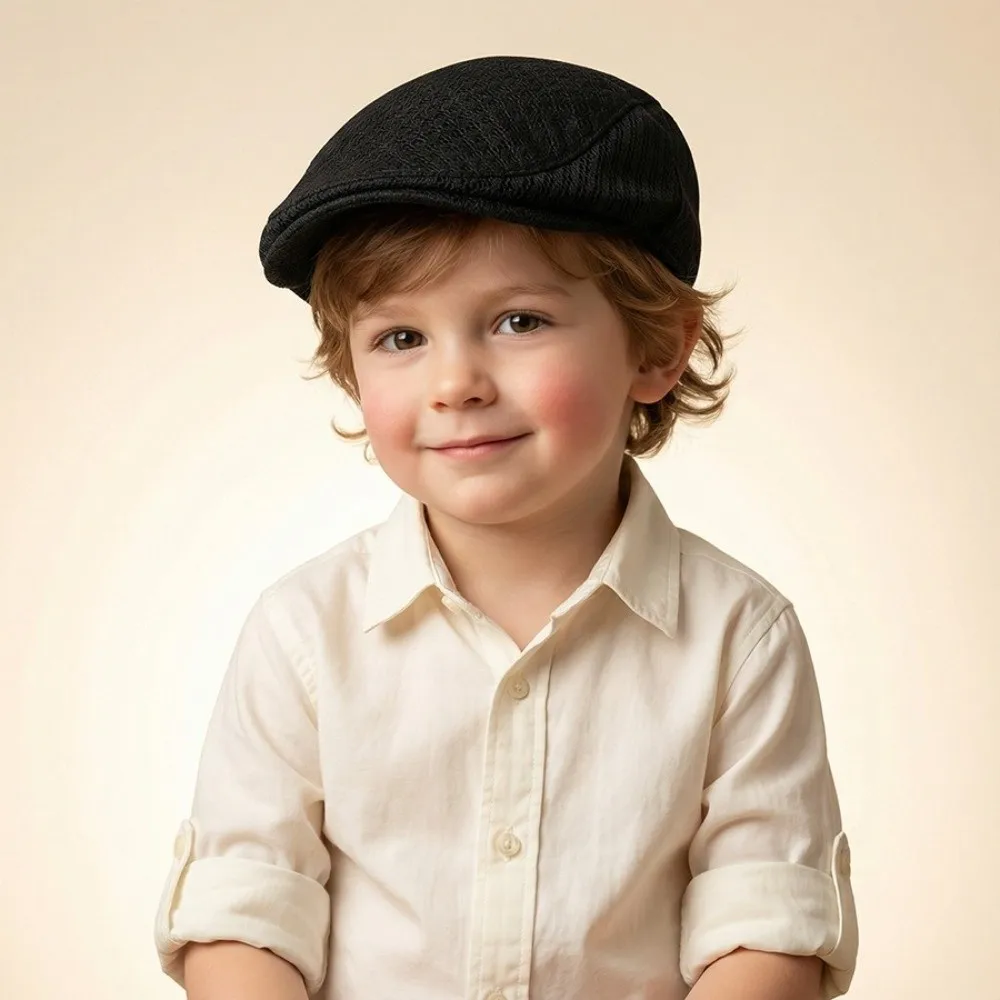 Simple Solid Color Mesh Beret Hollow Big Head Circumference Children Forward Cap Breathable Korean Style Sun Hat Work
Simple Solid Color Mesh Beret Hollow Big Head Circumference Children Forward Cap Breathable Korean Style Sun Hat Work