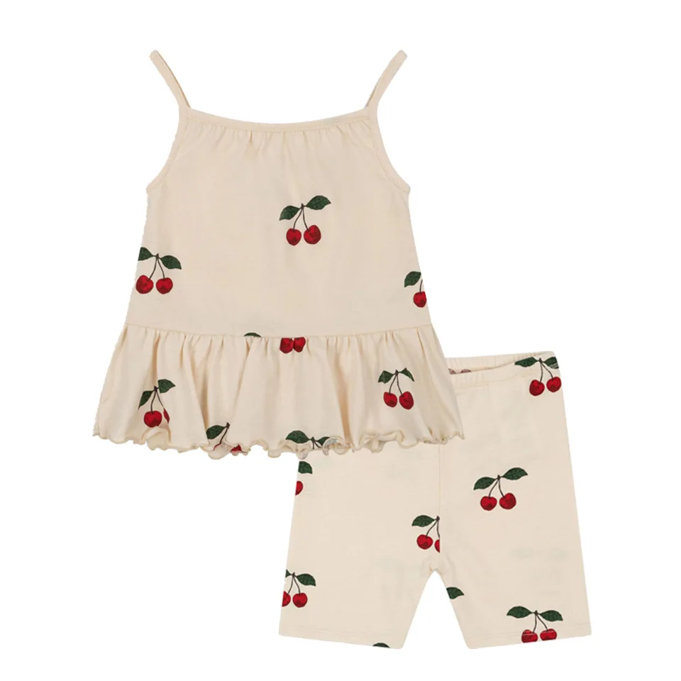 KS Cherry 2025 Summer New Girls' Sleeveless Tank Top Dress with Flared Sleeves Set
KS Cherry 2025 Summer New Girls' Sleeveless Tank Top Dress with Flared Sleeves Set