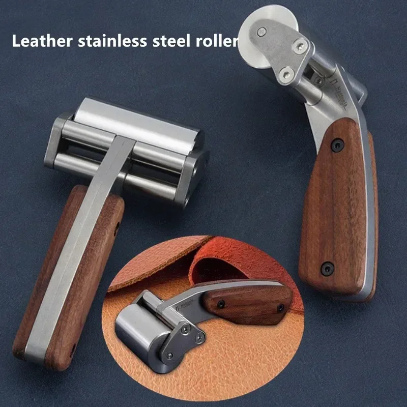 Double Bearing Leather Roller, Heavy Duty Stainless Steel Glue Press Roller, DIY Handmade Leathercraft Making Tool
Double Bearing Leather Roller, Heavy Duty Stainless Steel Glue Press Roller, DIY Handmade Leathercraft Making Tool