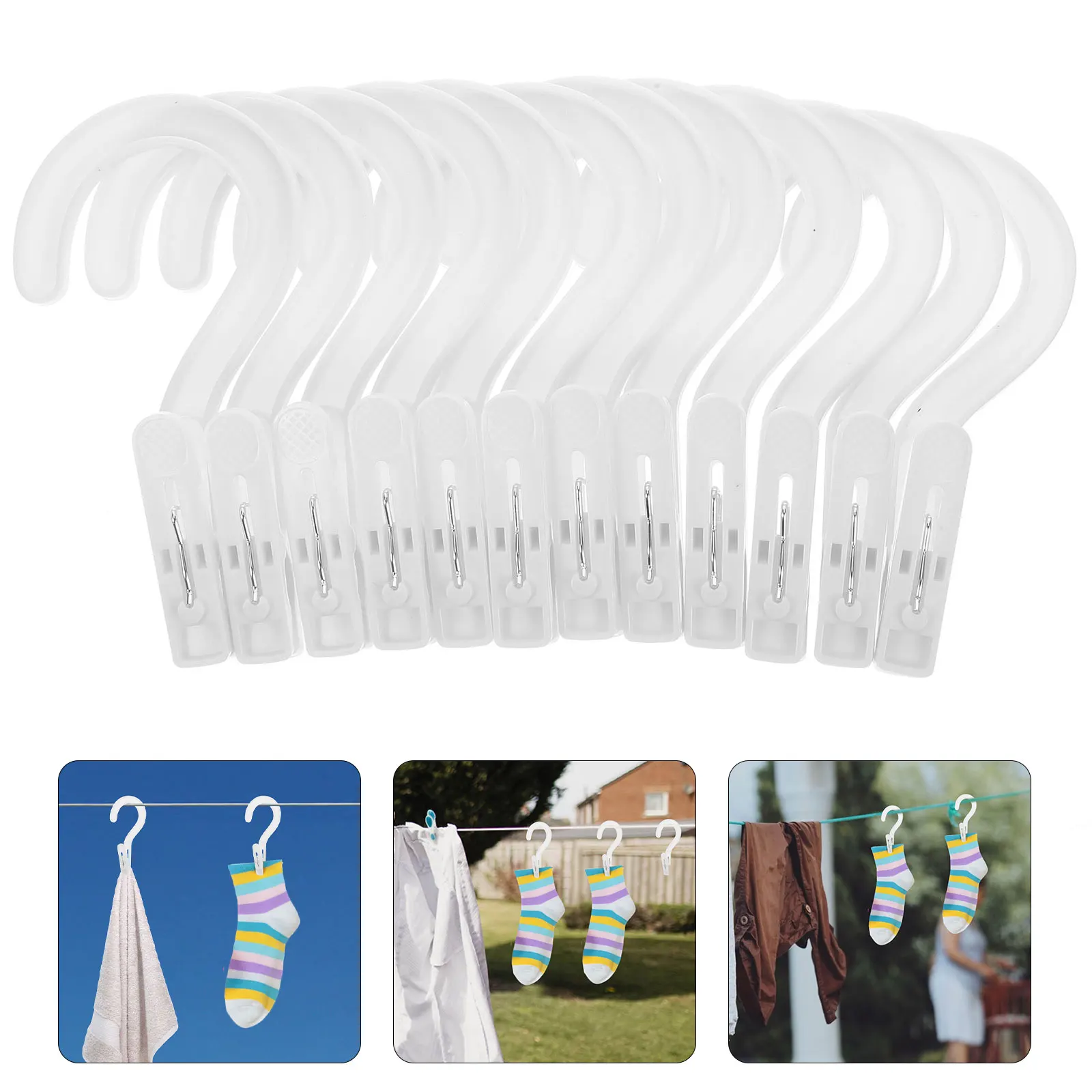 12 Pcs PP Multi-functional Clips for Creative Clothes Hooks Laundry Hooks Hat Hangers Closet Shoe Storage White
12 Pcs PP Multi-functional Clips for Creative Clothes Hooks Laundry Hooks Hat Hangers Closet Shoe Storage White
