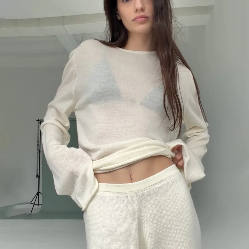 Talenza Women's Casual Cover-up Fashion Hollow Out See-through Knit Loose Pullovers New Spring Solid Vacation Female Blouse Top
Talenza Women's Casual Cover-up Fashion Hollow Out See-through Knit Loose Pullovers New Spring Solid Vacation Female Blouse Top