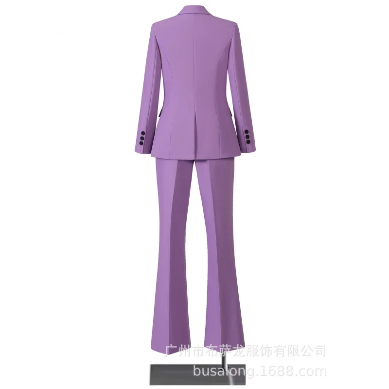 Women's Suit Set: Double-Breasted Long-Sleeve Jacket and Pants Two-Piece Set, Cross-Border Spring, Autumn, Winter Professional W
Women's Suit Set: Double-Breasted Long-Sleeve Jacket and Pants Two-Piece Set, Cross-Border Spring, Autumn, Winter Professional W