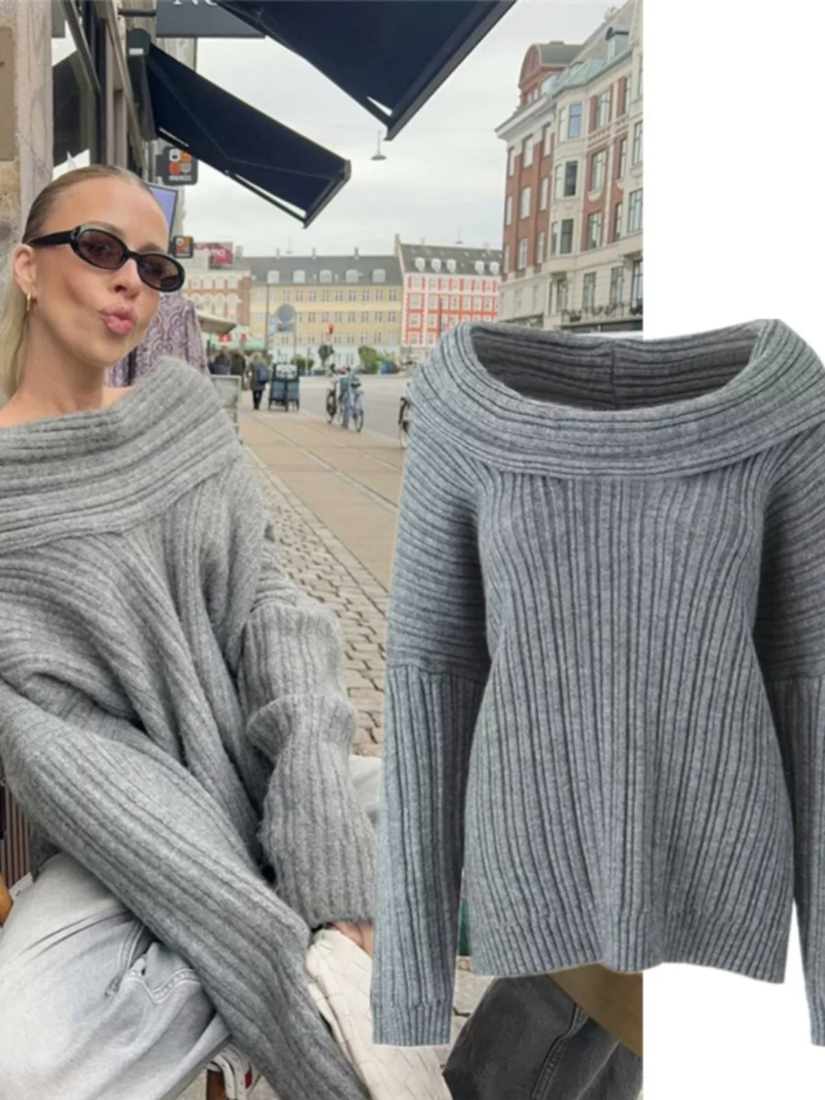 Свитер Spicy Girl с высоким воротником на одно плечо, Sli Design Sensation Lazy Sle, ретро, топ для похудения Pure Desire
Свитер Spicy Girl с высоким воротником на одно плечо, Sli Design Sensation Lazy Sle, ретро, топ для похудения Pure Desire