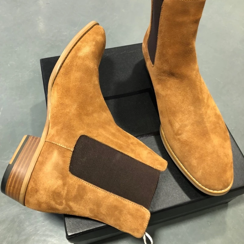 Chelsea Boots Men Pointed Leather Ankle Boots Professional Classic Comfortable Men Boots
Chelsea Boots Men Pointed Leather Ankle Boots Professional Classic Comfortable Men Boots