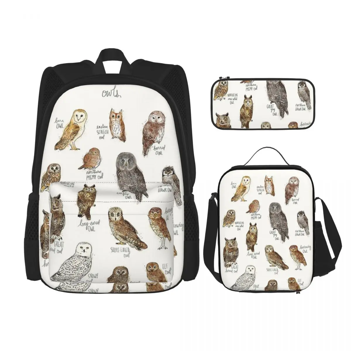 Owls Backpacks Boys Girls Bookbag Students School Bags Cartoon Kids Rucksack Lunch Bag Pen Bag Three-Piece Set
Owls Backpacks Boys Girls Bookbag Students School Bags Cartoon Kids Rucksack Lunch Bag Pen Bag Three-Piece Set