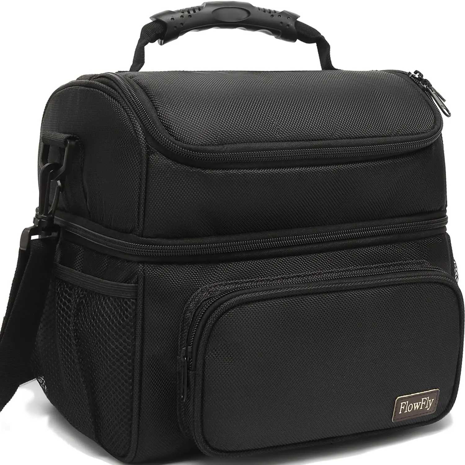 Insulated Lunch Bag Large Tote with Adjustable Strap, Front Pocket & Mesh Side Pockets for Men Women
Insulated Lunch Bag Large Tote with Adjustable Strap, Front Pocket & Mesh Side Pockets for Men Women