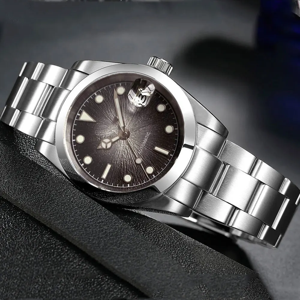 Tandorio 36mm Sunburst Green Blue Red Dial Luminous Diving Miyota 8215 2824 Automatic Men Watch Steel Strap Sapphire Glass
Tandorio 36mm Sunburst Green Blue Red Dial Luminous Diving Miyota 8215 2824 Automatic Men Watch Steel Strap Sapphire Glass