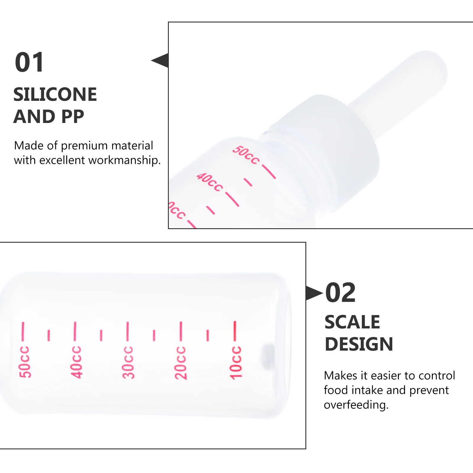 5 set Pet Feeding Bottles For Puppies Kittens With Scale Design Brush Included Puppy Cat Hamster Feeder Supplies Dog
5 set Pet Feeding Bottles For Puppies Kittens With Scale Design Brush Included Puppy Cat Hamster Feeder Supplies Dog