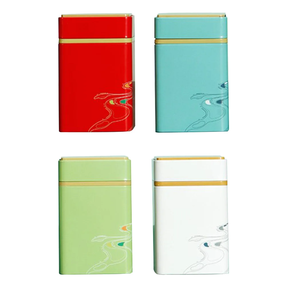 4 Pcs Square Tea Airtight Can Coffee Tins Food Storage Container Tinplate Jars Small Metal
4 Pcs Square Tea Airtight Can Coffee Tins Food Storage Container Tinplate Jars Small Metal