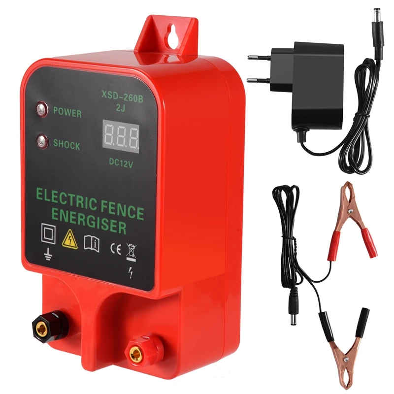 10KM Electric Fence Livestock High Voltage Pulse Controller High-Decibel Waterproof LCD Display EU Plug
10KM Electric Fence Livestock High Voltage Pulse Controller High-Decibel Waterproof LCD Display EU Plug