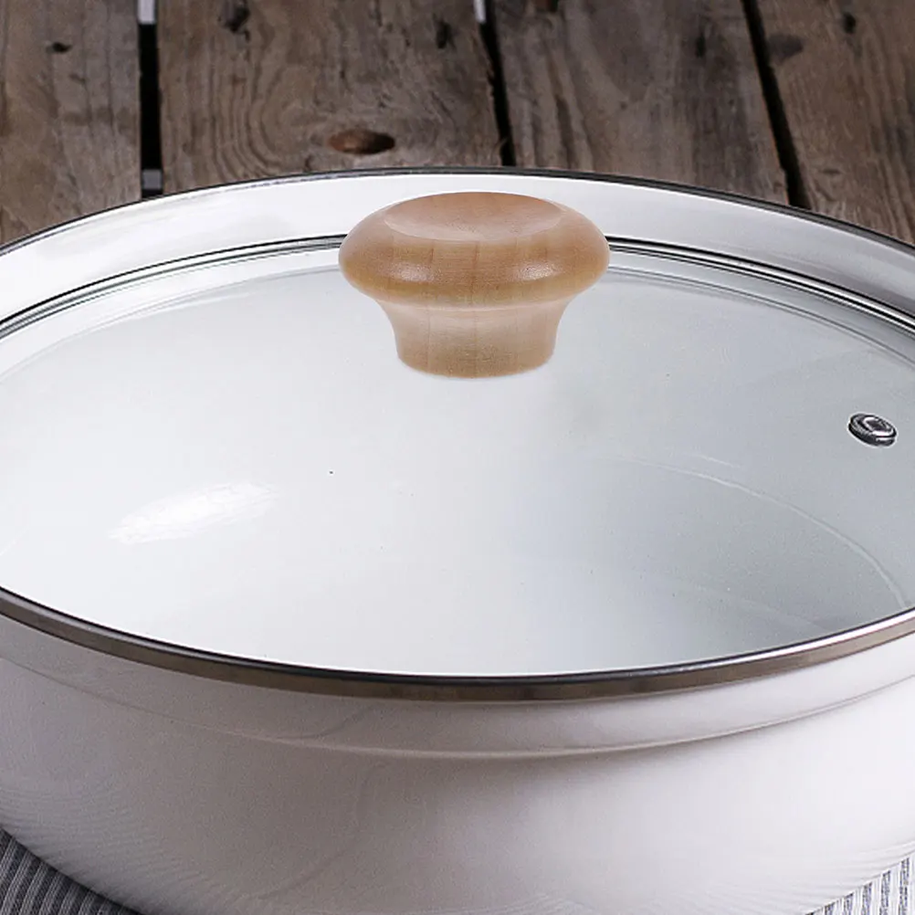 4Pcs Compact Lid Handle Wood Pan Lid Knob Sturdy Replacement for Damaged Covers Heatproof Kitchen Pot Accessories
4Pcs Compact Lid Handle Wood Pan Lid Knob Sturdy Replacement for Damaged Covers Heatproof Kitchen Pot Accessories