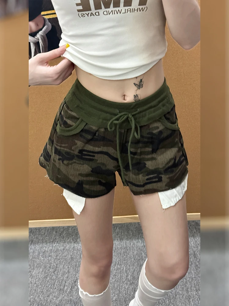 American Style Hot Girl Worn-In Camo Shorts Women's Summer New Y2K Millennium Versatile Popular High Waist Bootcut Pants
American Style Hot Girl Worn-In Camo Shorts Women's Summer New Y2K Millennium Versatile Popular High Waist Bootcut Pants