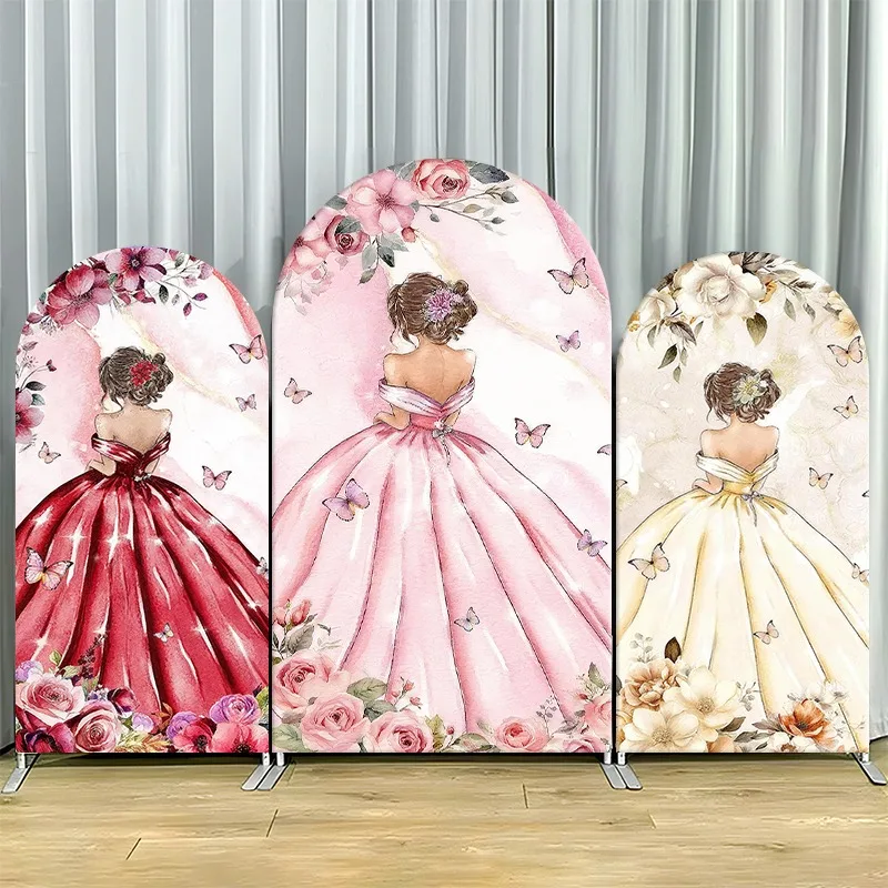 Arch Backdrop Cover Single Side Floral Princess Pink Red Gold Gowns Party Decoration Photo Booth Background Event Supplies Props
Arch Backdrop Cover Single Side Floral Princess Pink Red Gold Gowns Party Decoration Photo Booth Background Event Supplies Props