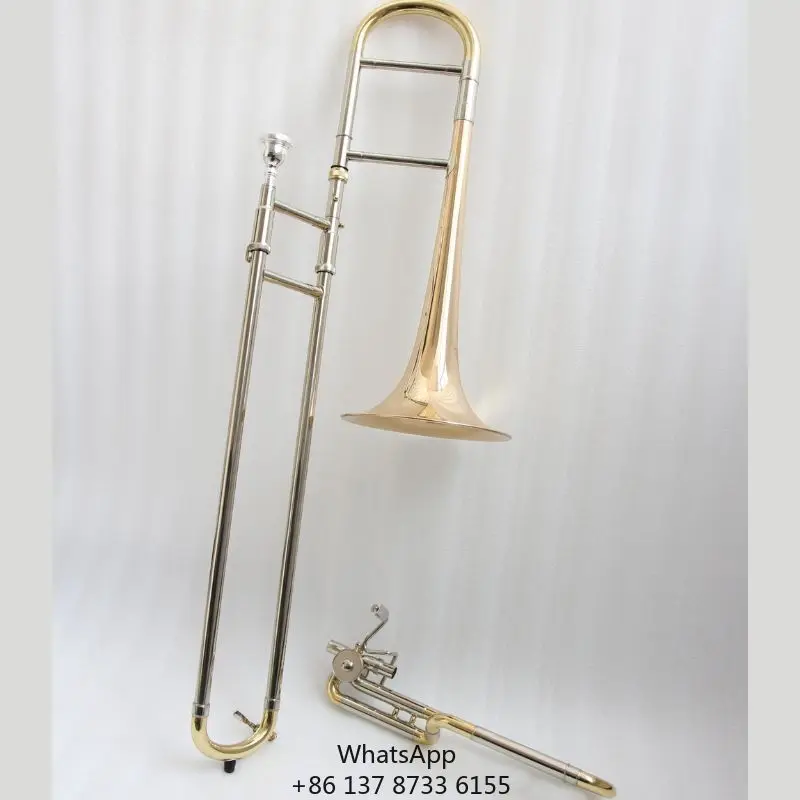High Grade Gold Copper Bell Eb Tone Trombone High Quality Alto Trombone
High Grade Gold Copper Bell Eb Tone Trombone High Quality Alto Trombone