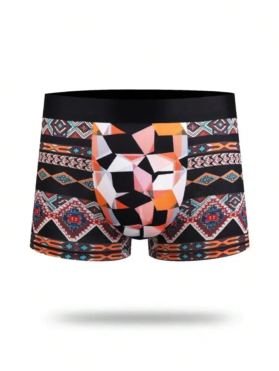 Mens Geometric Pattern Boxer Shorts With Tribal Print
Mens Geometric Pattern Boxer Shorts With Tribal Print