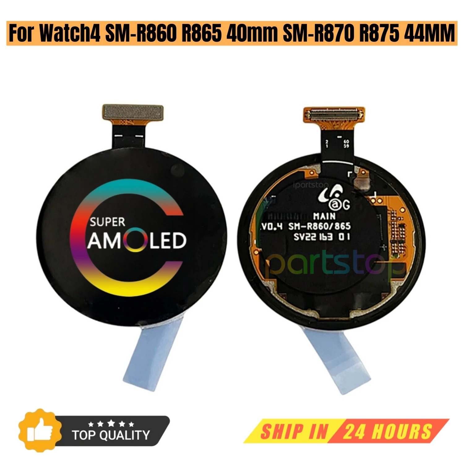 iParts Replacement Display for Samsung Galaxy Watch4 SM-R860 R865 SM-R870 R875 40MM 44MM AMOLED Touch Screen Assembly OEM
iParts Replacement Display for Samsung Galaxy Watch4 SM-R860 R865 SM-R870 R875 40MM 44MM AMOLED Touch Screen Assembly OEM