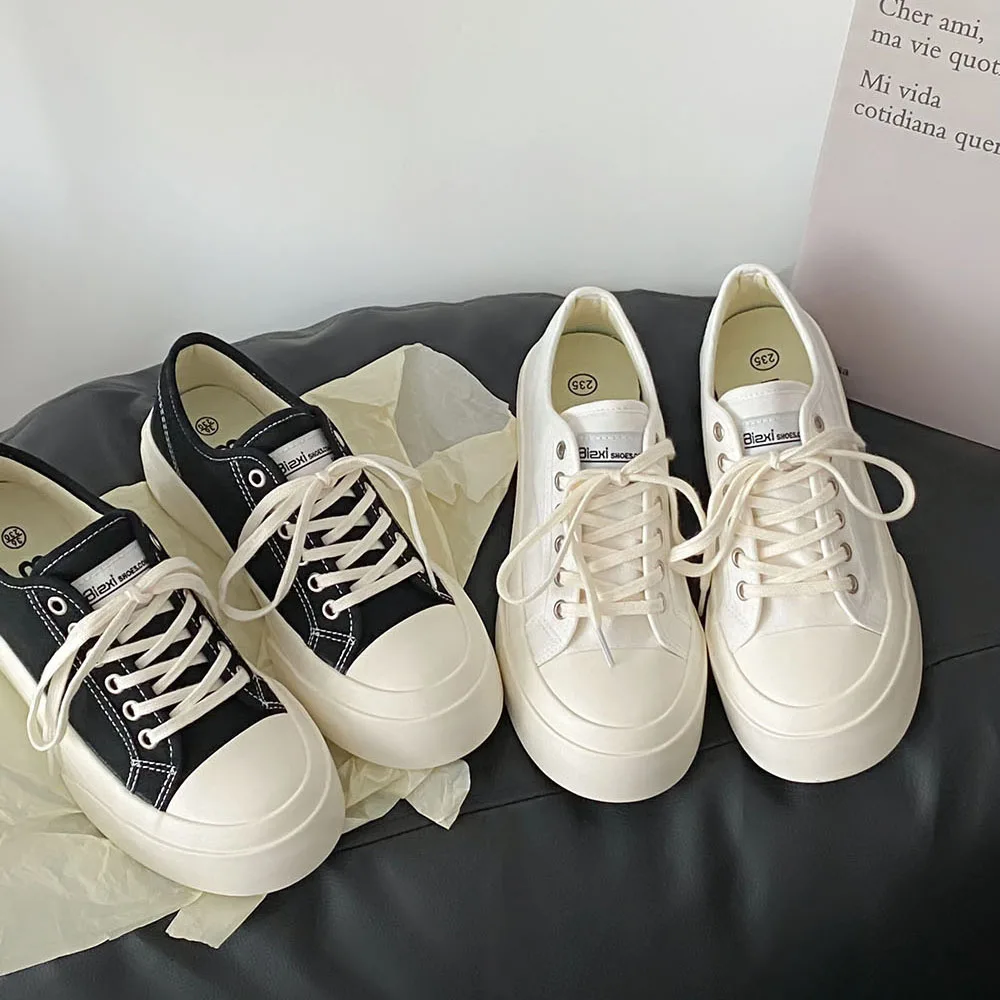 Korean Style Thick Bottom Canvas Shoes Women's Spring Summer Versatile Cute Student Street Style Ugly Cute White Sneakers
Korean Style Thick Bottom Canvas Shoes Women's Spring Summer Versatile Cute Student Street Style Ugly Cute White Sneakers
