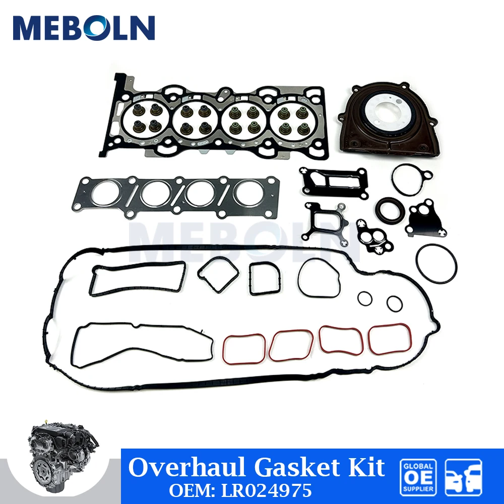 Engine Overhaul Gasket Kit For RANGE ROVER EVOQUE LR2 2.0L 204PT JAGUAR XE XJ Car Accessories LR024975 Full Gasket Repair Set
Engine Overhaul Gasket Kit For RANGE ROVER EVOQUE LR2 2.0L 204PT JAGUAR XE XJ Car Accessories LR024975 Full Gasket Repair Set