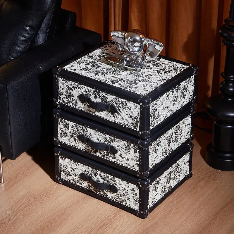 French retro, rotating bedside table, presbyopia cabinet drawer, high-end art, side corners
French retro, rotating bedside table, presbyopia cabinet drawer, high-end art, side corners