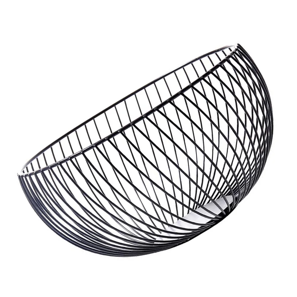 Iron Storage Basket Round Wire Egg Fruit Multi functional Black Shelf Large Capacity Vegetable Bowl Metal Home Storage
Iron Storage Basket Round Wire Egg Fruit Multi functional Black Shelf Large Capacity Vegetable Bowl Metal Home Storage