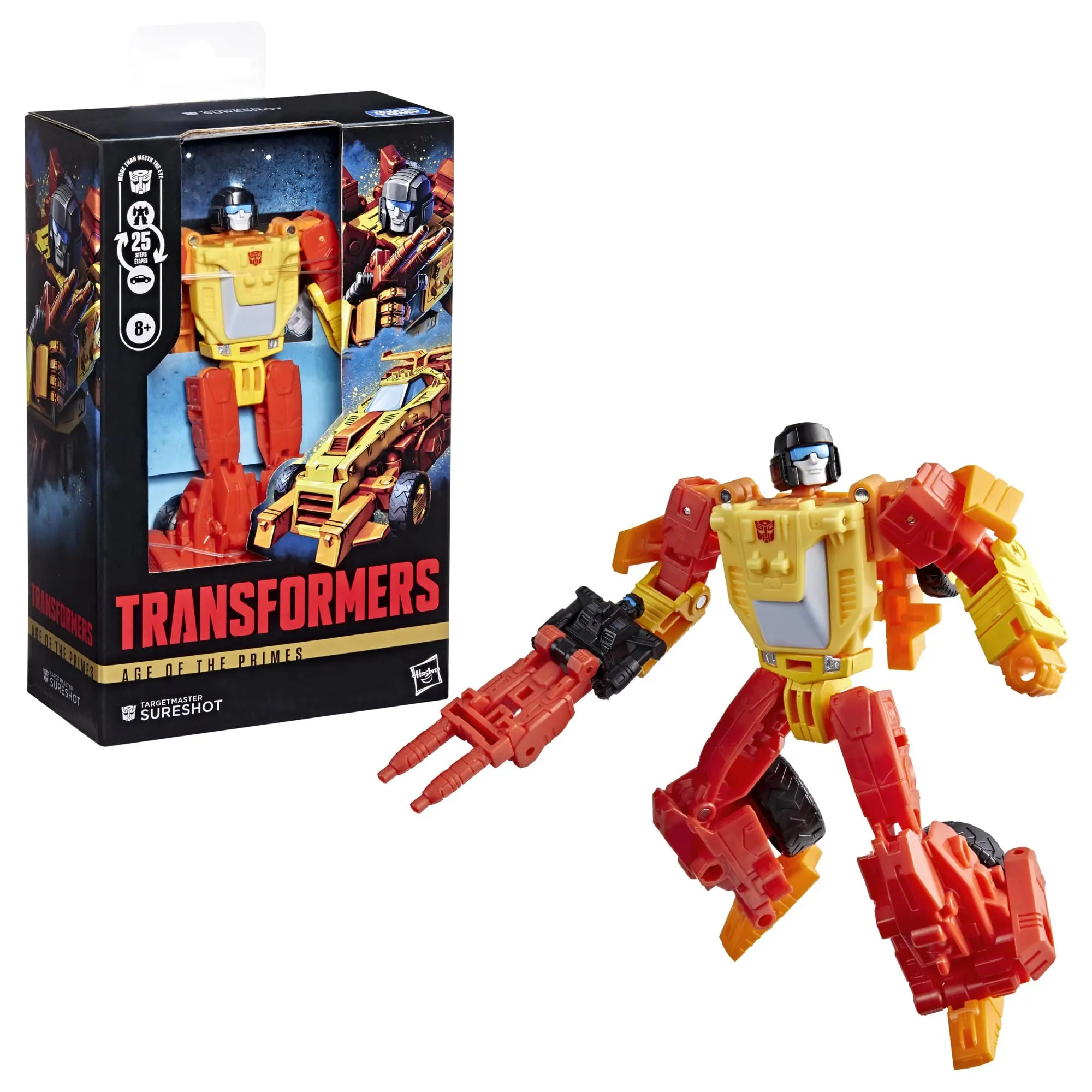 Hasbro Transformers Age of the Primes Targetmaster Sureshot, Deluxe Class 5.5-Inch Converting Action Figure, Robot Toys G2005
Hasbro Transformers Age of the Primes Targetmaster Sureshot, Deluxe Class 5.5-Inch Converting Action Figure, Robot Toys G2005