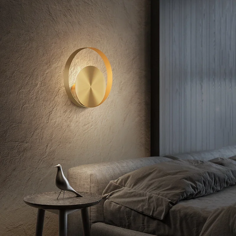 room Modern Copper Wall Lamp Living Decoration TV Background Lamp Light Luxury Corridor Bedroom Bedside Round Wall Lamp
room Modern Copper Wall Lamp Living Decoration TV Background Lamp Light Luxury Corridor Bedroom Bedside Round Wall Lamp