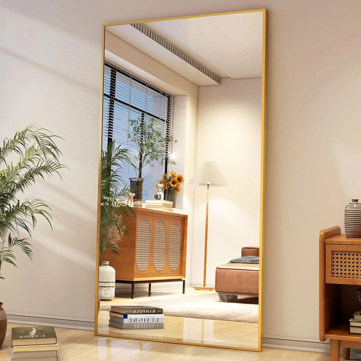 Full Length Mirror with Stand 34"x76" Full Body Mirror Floor Mirror Standing Hanging or Leaning Wall
Full Length Mirror with Stand 34"x76" Full Body Mirror Floor Mirror Standing Hanging or Leaning Wall