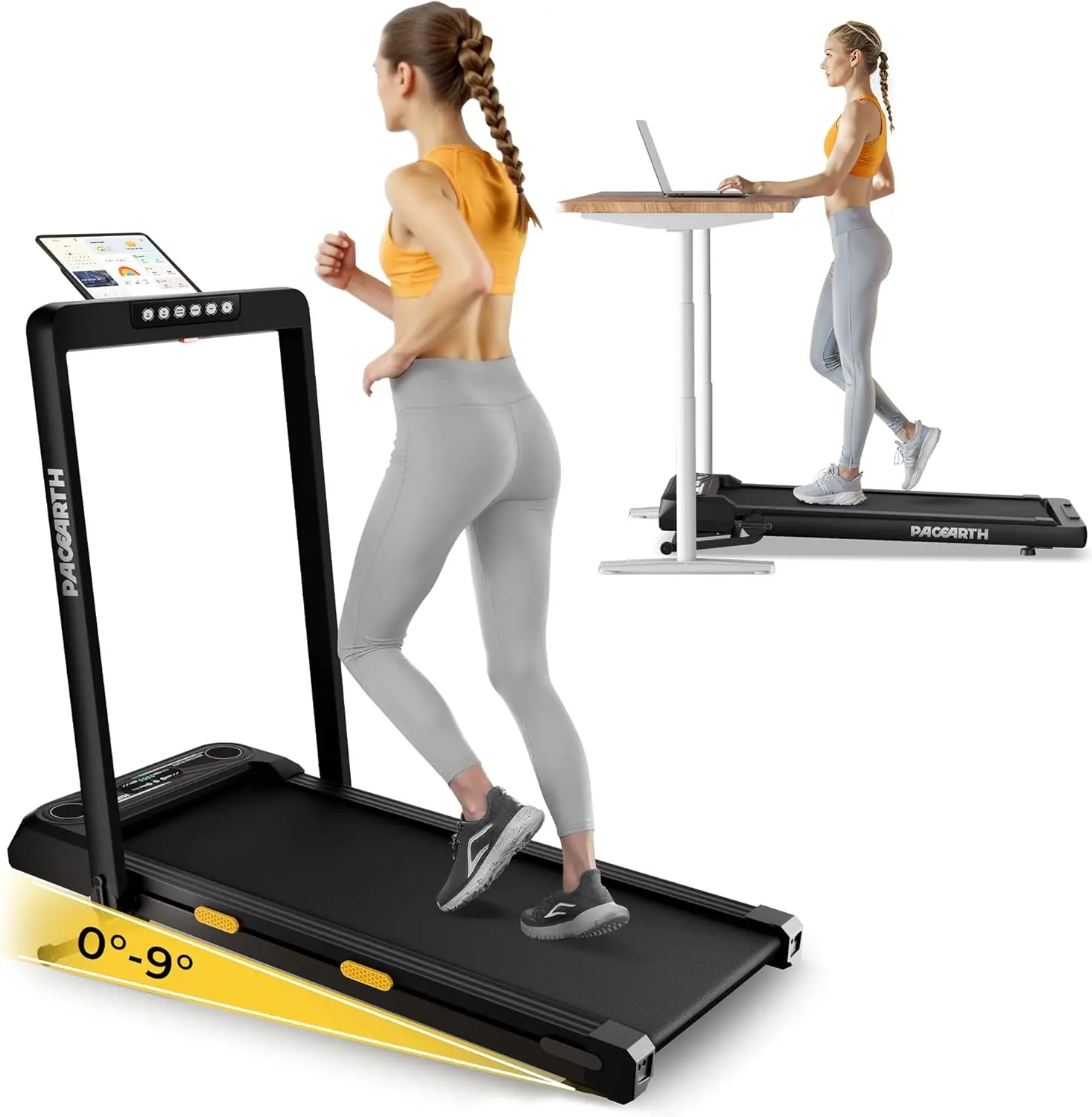 Walking Pad Treadmill 3 in 1 Under Desk Foldable Treadmill 7.6mph 15% 9-Level Auto Incline Pause/Start Remote Control 2.5HP Powe
Walking Pad Treadmill 3 in 1 Under Desk Foldable Treadmill 7.6mph 15% 9-Level Auto Incline Pause/Start Remote Control 2.5HP Powe