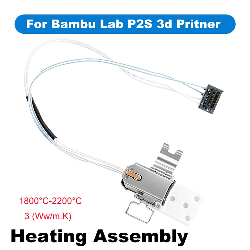 For Bambu Lab P2S Hotend Upgraded Mounting Heating Assembly High Temperature Resistance For Bambu Lab P2S 3D Printer Parts
For Bambu Lab P2S Hotend Upgraded Mounting Heating Assembly High Temperature Resistance For Bambu Lab P2S 3D Printer Parts