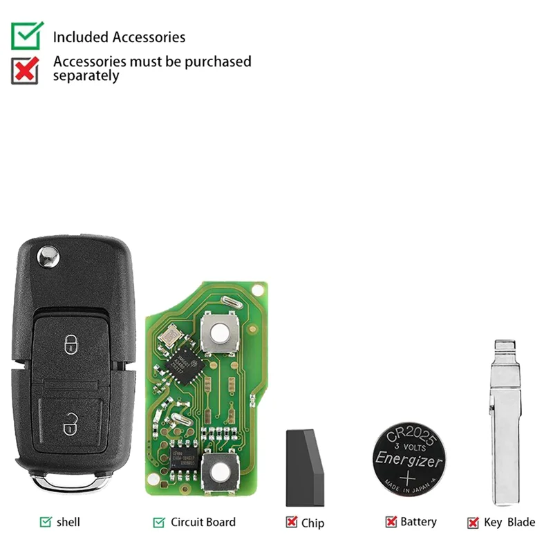 XKB508EN Wire Universal Remote Key 2 Button Fob For VW B5 Style For Xhorse VVDI Key Tool 10Pcs/Lot
XKB508EN Wire Universal Remote Key 2 Button Fob For VW B5 Style For Xhorse VVDI Key Tool 10Pcs/Lot