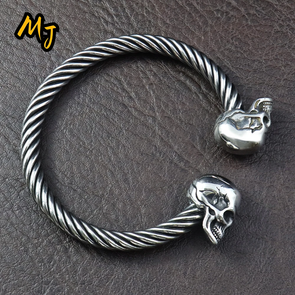 New Design Stainless Steel Gothic Skull Bracelets Men Goth Vintage Skeleton Bracelet Women Fashion Jewelry Accessories Wholesale
New Design Stainless Steel Gothic Skull Bracelets Men Goth Vintage Skeleton Bracelet Women Fashion Jewelry Accessories Wholesale