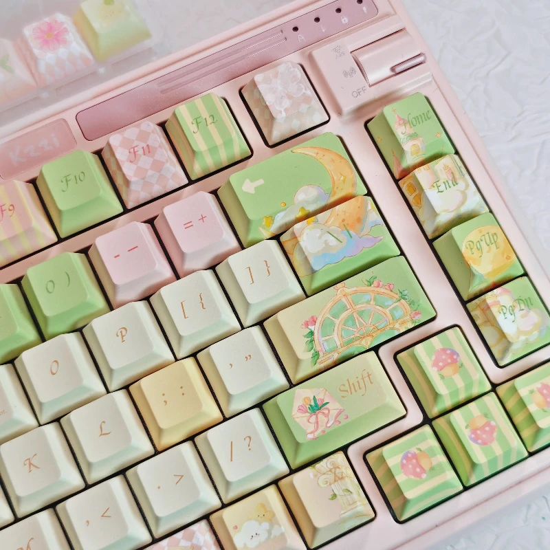 Cute Green Deer Theme Keycaps Kawaii 140 Keys Set PBT Cherry/MDA Profile Key Caps for Mechanical Keyboard Custom Keycap Gifts
Cute Green Deer Theme Keycaps Kawaii 140 Keys Set PBT Cherry/MDA Profile Key Caps for Mechanical Keyboard Custom Keycap Gifts