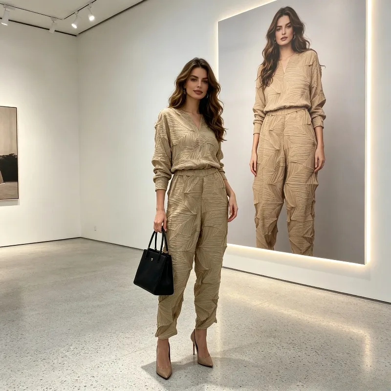Miyake Pleated Original New Women's Pants Spring Summer 2026 Fashion Brick Pleated Casual Loose Comfortable Long Pants Pleat
Miyake Pleated Original New Women's Pants Spring Summer 2026 Fashion Brick Pleated Casual Loose Comfortable Long Pants Pleat