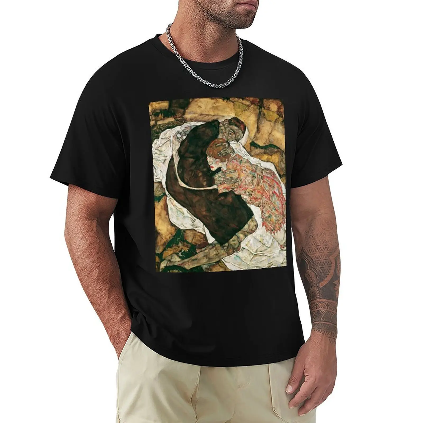 egon Schiele - death and the maiden T-Shirt Non-Shrink Basic Cotton T-Shirt
egon Schiele - death and the maiden T-Shirt Non-Shrink Basic Cotton T-Shirt