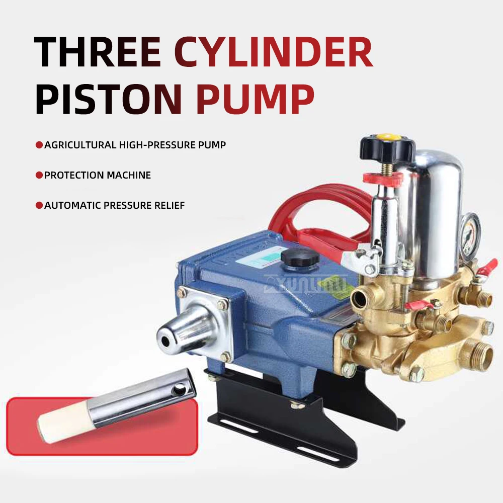 26/60 Agricultural High-Pressure Three-Cylinder Plunger Pump with Ceramic Plunger, Grease-Free, for Orchard and Garden Sprayer
26/60 Agricultural High-Pressure Three-Cylinder Plunger Pump with Ceramic Plunger, Grease-Free, for Orchard and Garden Sprayer