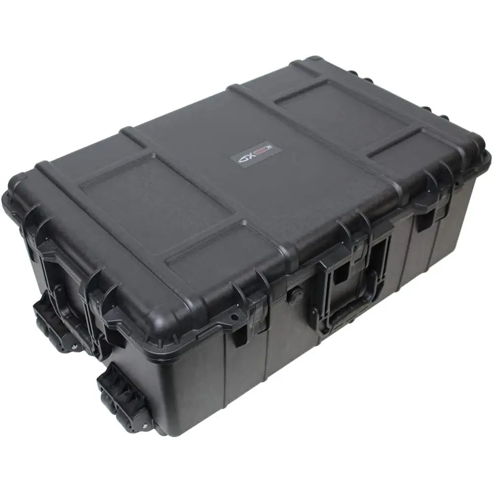 Черный защитный кейс из полипропилена, устойчивый к экстремальным погодным условиям, с колесами и ручками, 29 дюймов (длина) x 18 дюймов (ширина) x 10,75 дюймов (глубина)
Черный защитный кейс из полипропилена, устойчивый к экстремальным погодным условиям, с колесами и ручками, 29 дюймов (длина) x 18 дюймов (ширина) x 10,75 дюймов (глубина)