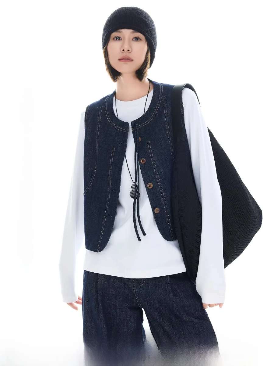 Женский джинсовый жилет Cloud Life Svel round Ne Autumn Arrival Color Blo Arc Split ort Length Слабкая теплая одинарная попа...
Женский джинсовый жилет Cloud Life Svel round Ne Autumn Arrival Color Blo Arc Split ort Length Слабкая теплая одинарная попа...