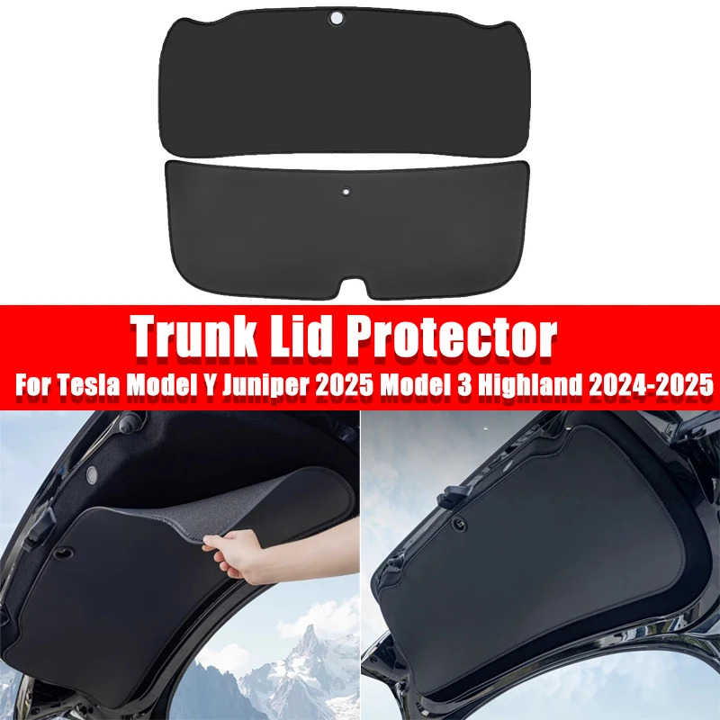 Trunk Lid Protector for Tesla Model Y Juniper 2025 Model 3 Highland 2024-2025 Leather Trunk Lid Anti-fouling Mat car Accessory
Trunk Lid Protector for Tesla Model Y Juniper 2025 Model 3 Highland 2024-2025 Leather Trunk Lid Anti-fouling Mat car Accessory